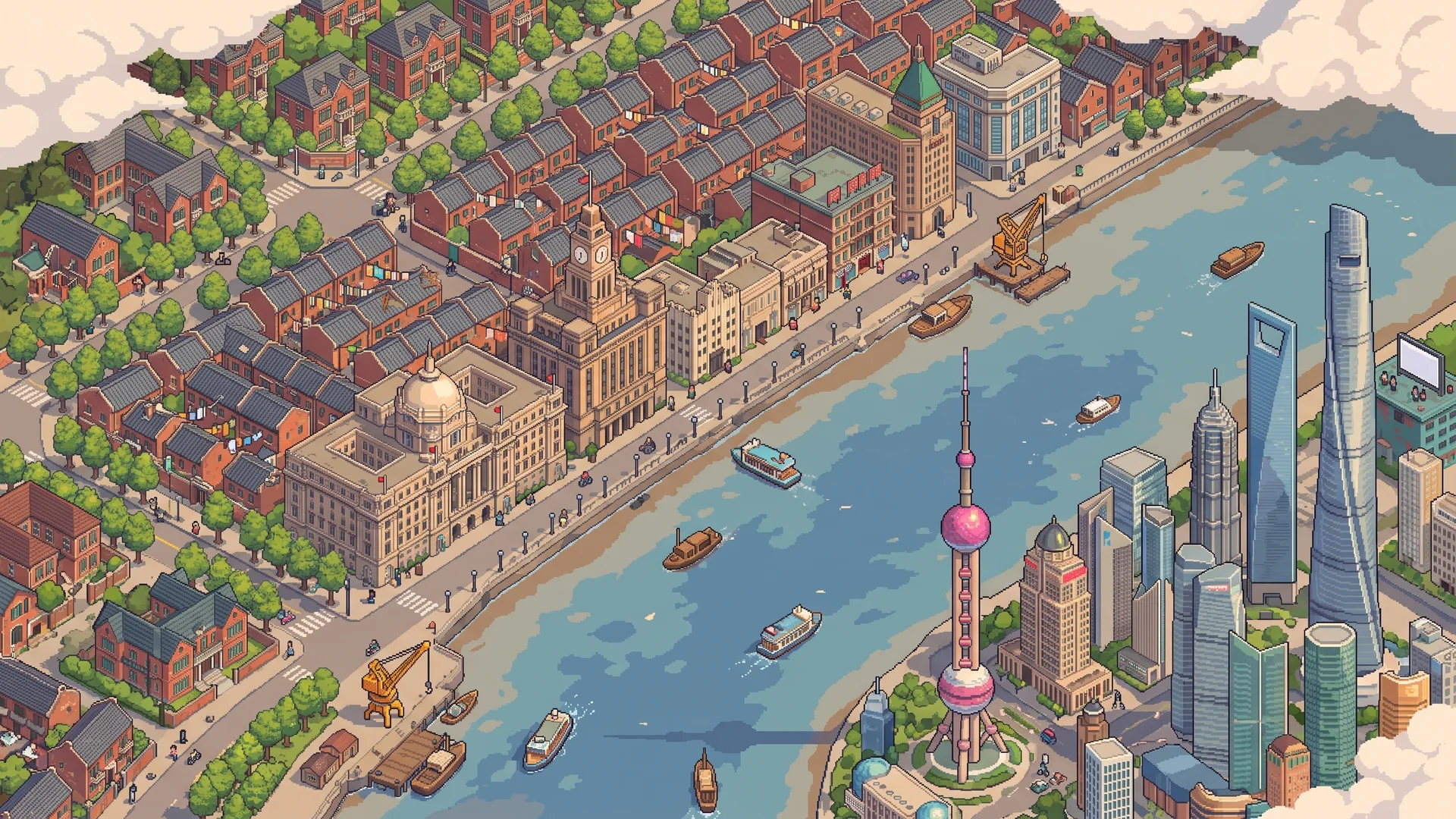 像素上海地图